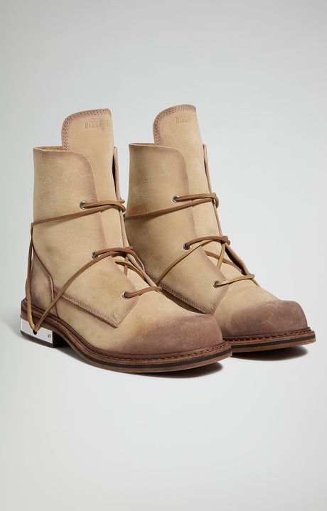 Men's ankle boots - Hole, BEIGE, hi-res-1