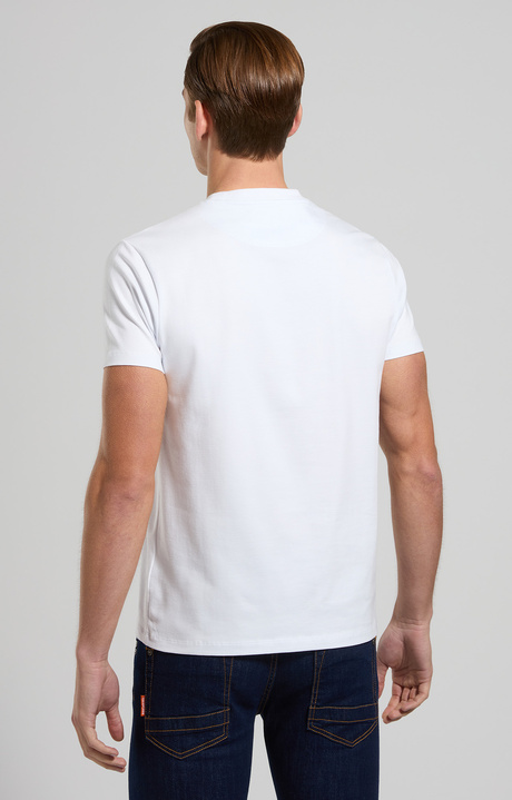 T-shirt uomo slim fit, WHITE, hi-res-1