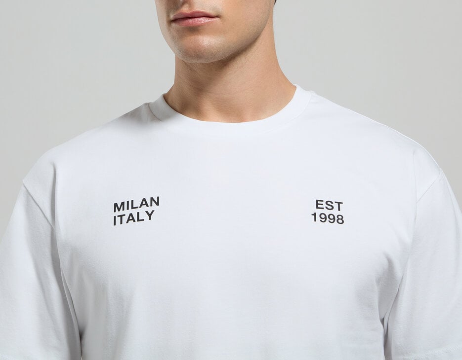 Men's print T-shirt, WHITE Men's print T-shirt, WHITE, hi-res-1