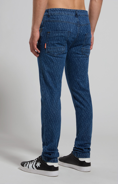Slim fit men's jeans, L10 BLUE DENIM Slim fit men's jeans, L10 BLUE DENIM, hi-res-1