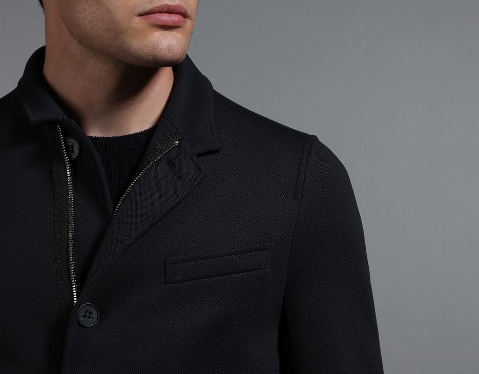 Men's navy coat, NAVY Men's navy coat, NAVY, hi-res-1