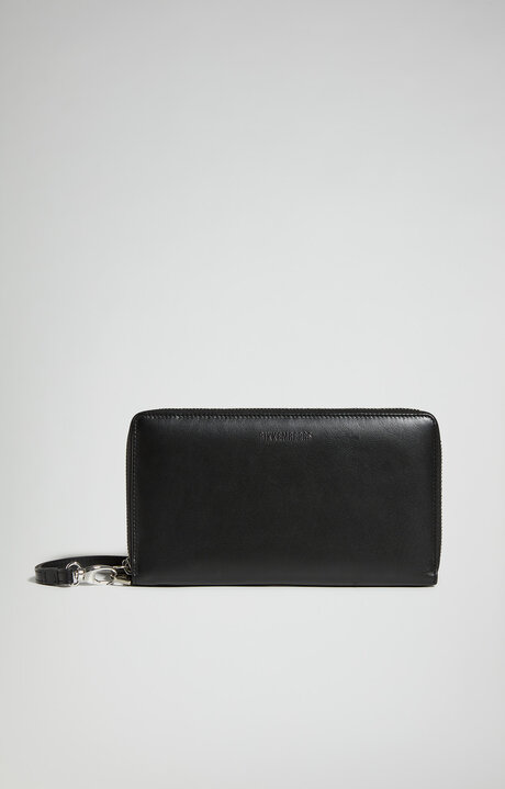 bikkembergs Men's zip-around wallet with wrist strap