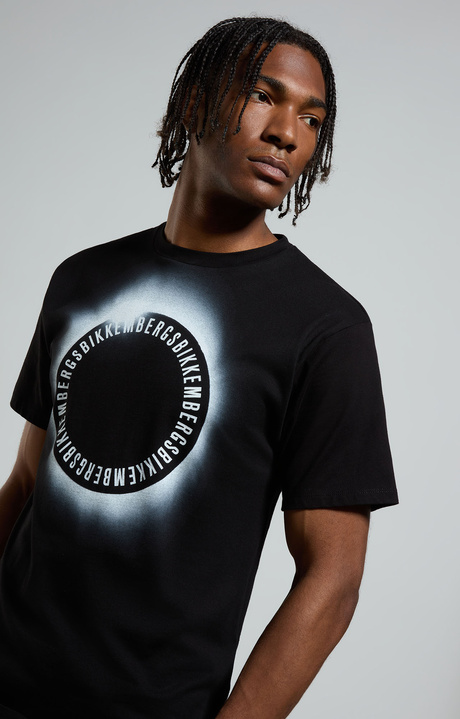 Men's print T-shirt, BLACK, hi-res-1
