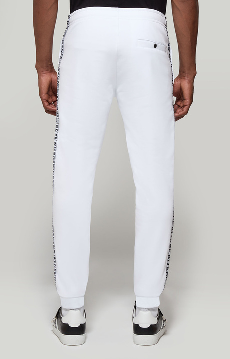 Men's joggers with double tape, OPTICAL WHITE Men's joggers with double tape, OPTICAL WHITE, hi-res-1