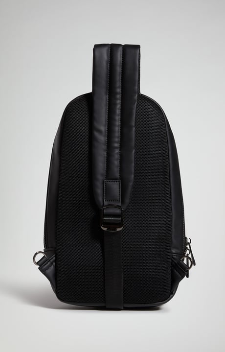 Men's Avery leather-effect sling bag, BLACK, hi-res-1
