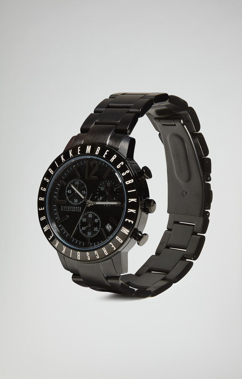 Kistanio Milano Orologio Uomo Acciaio Nero 43mm - Vetro Zaffiro, 10 ATM, Miyota