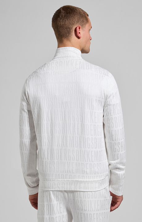 Men&rsquo;s jacquard sweatshirt, WHITE, hi-res-1