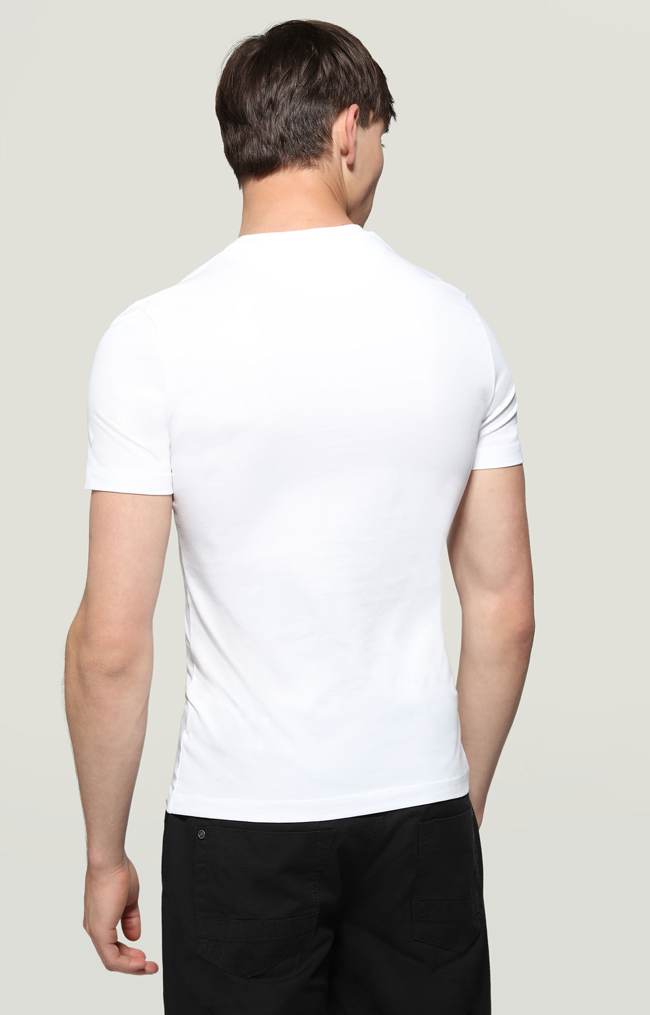Men's White T-Shirt with logo | Bikkembergs