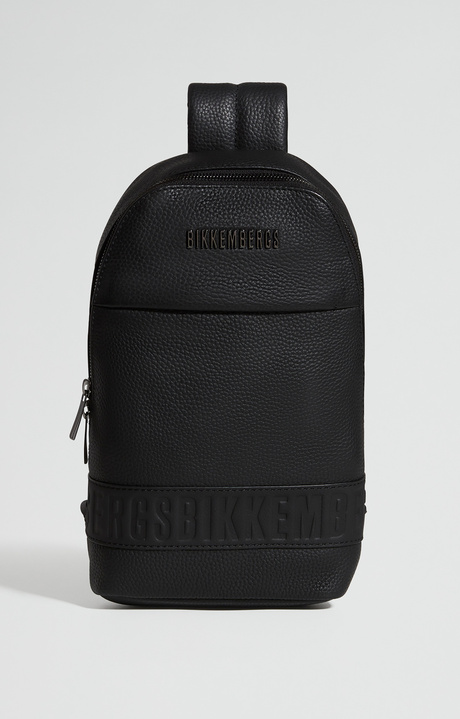 Men's Roy leather backpack, BLACK, hi-res-1