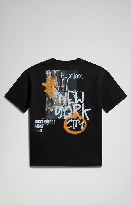 Oversized cotton T-shirt, PIRATE BLACK, hi-res-1