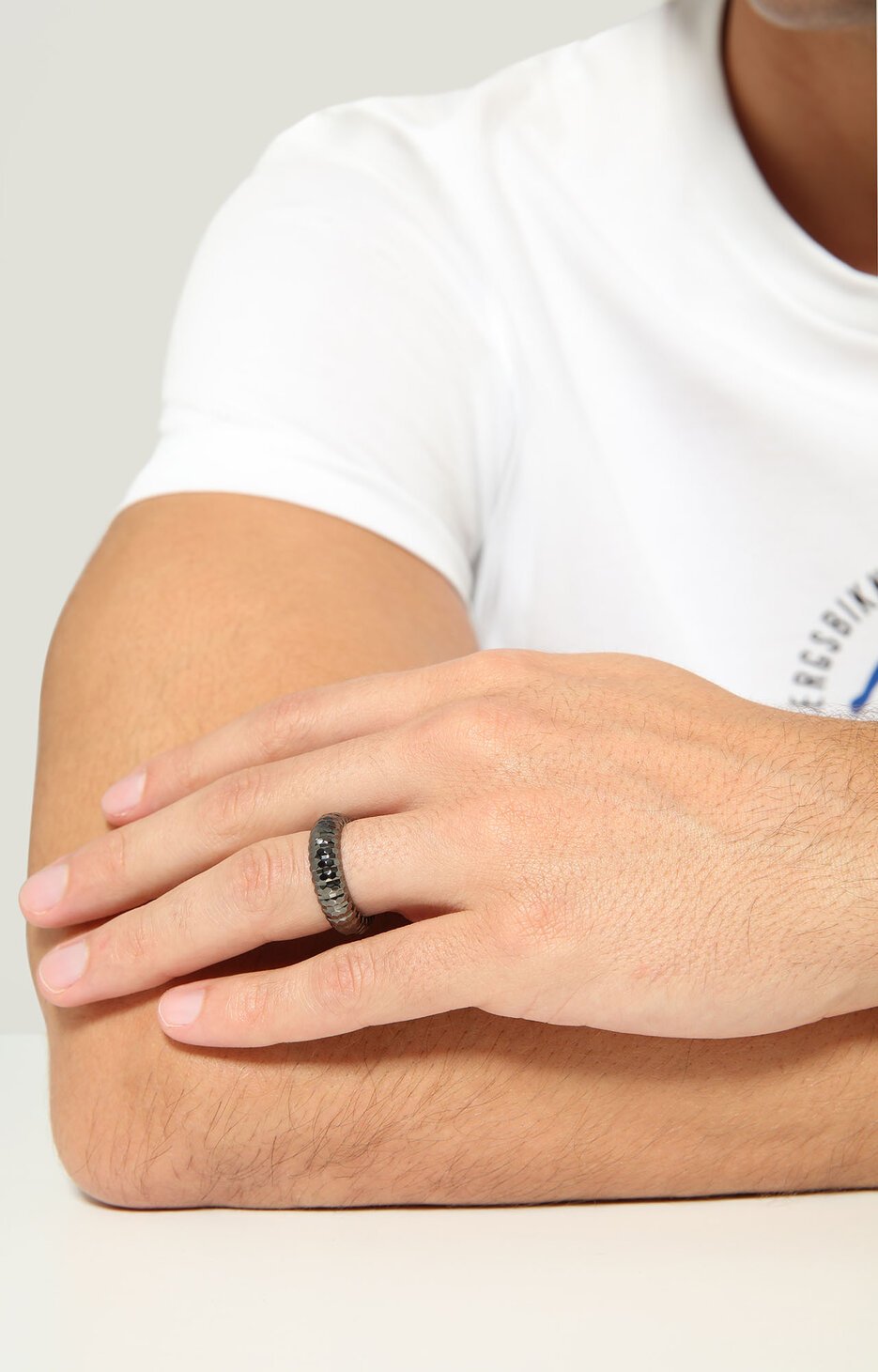 Bikkembergs men's ring with diamond, 300 Bikkembergs men's ring with diamond, 300, hi-res-1