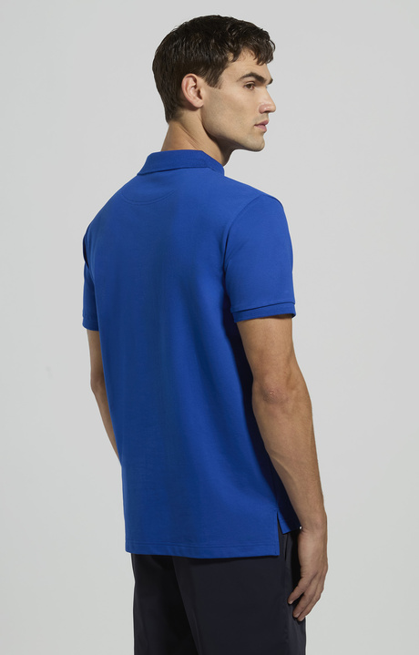 Men's polo with logo tape detail, SURF THE WEB, hi-res-1