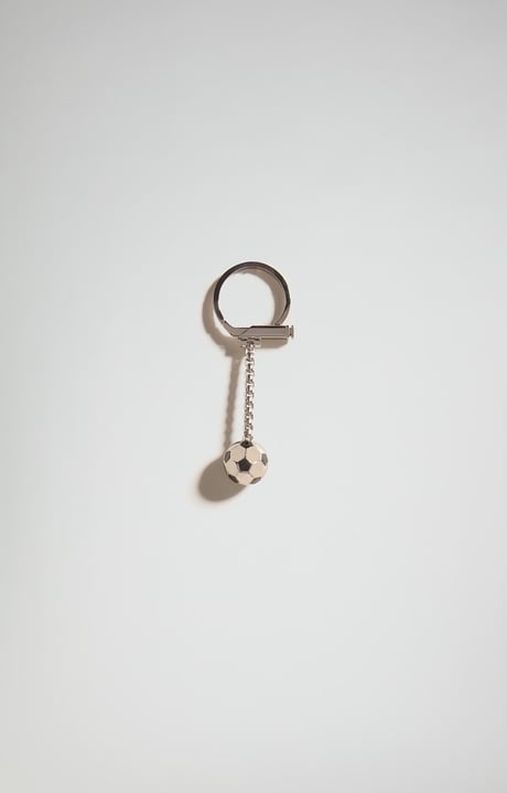 Men's steel keyring, WHITE Men's steel keyring, WHITE, hi-res-1