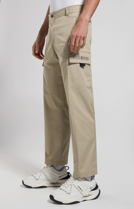 Wide leg men's pants, OLIVE GREY, hi-res-1