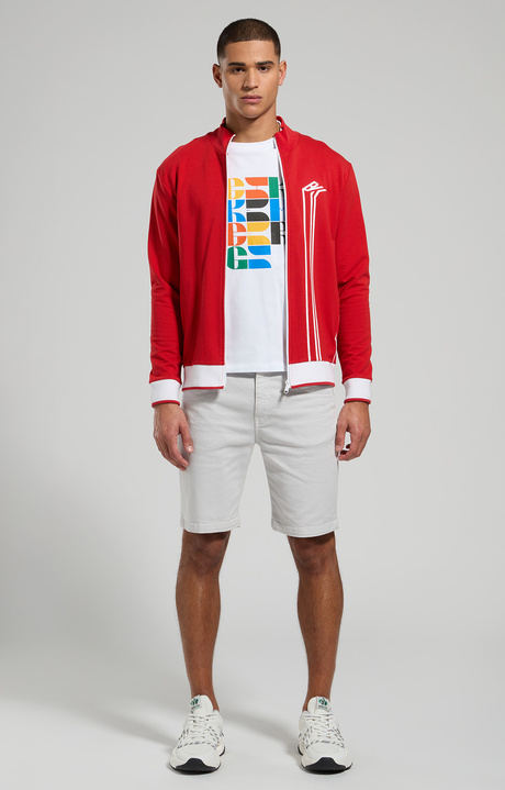 Slim fit men's shirt, WHITE, hi-res-1