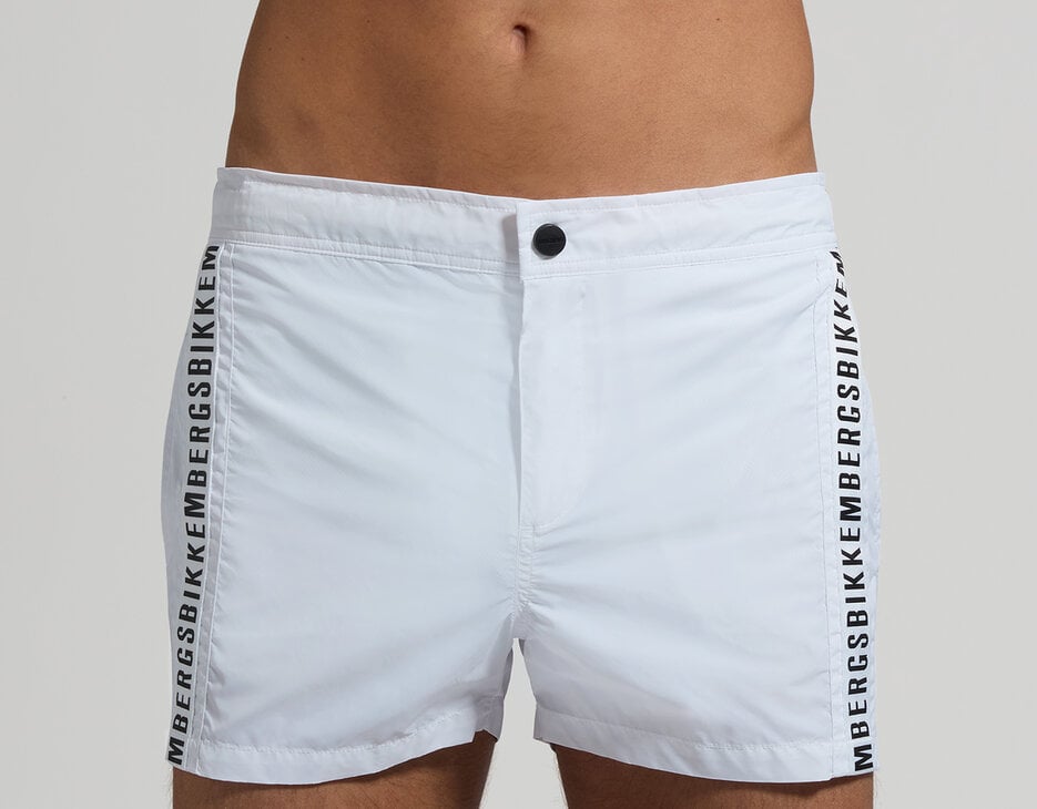Men's boardshorts - tape insert, WHITE Men's boardshorts - tape insert, WHITE, hi-res-1