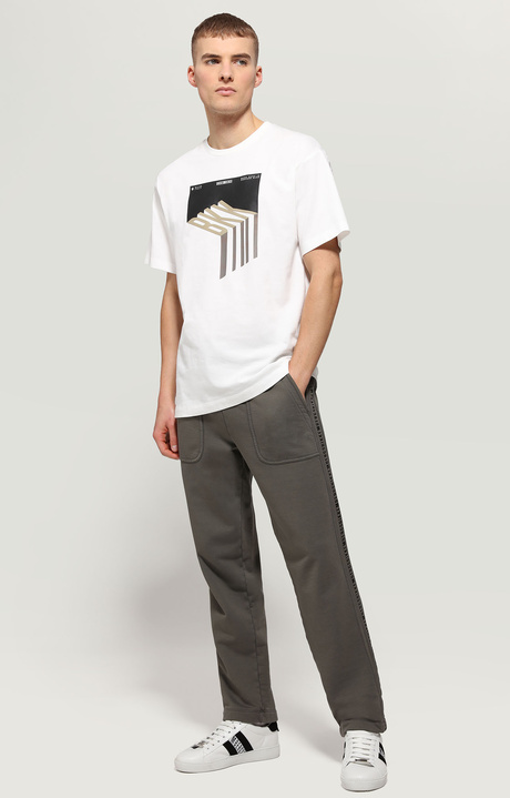 T-shirt uomo in cotone organico, WHITE, hi-res-1