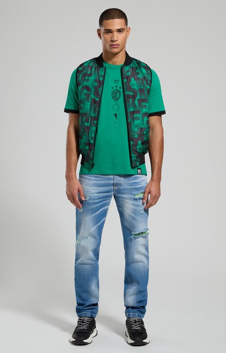 Reversible men's vest, PEPPER GREEN, hi-res-1