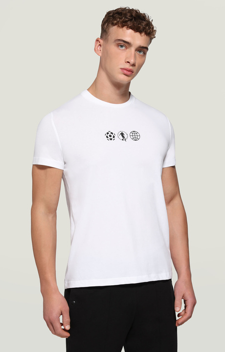 T-shirt uomo stampata, OPTICAL WHITE, hi-res-1