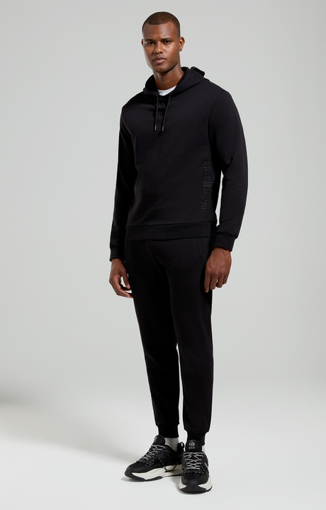 Embroidered men’s sweatshirt, BLACK, hi-res-1
