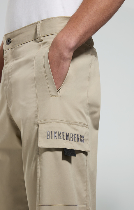 Wide leg men's pants, OLIVE GREY, hi-res-1