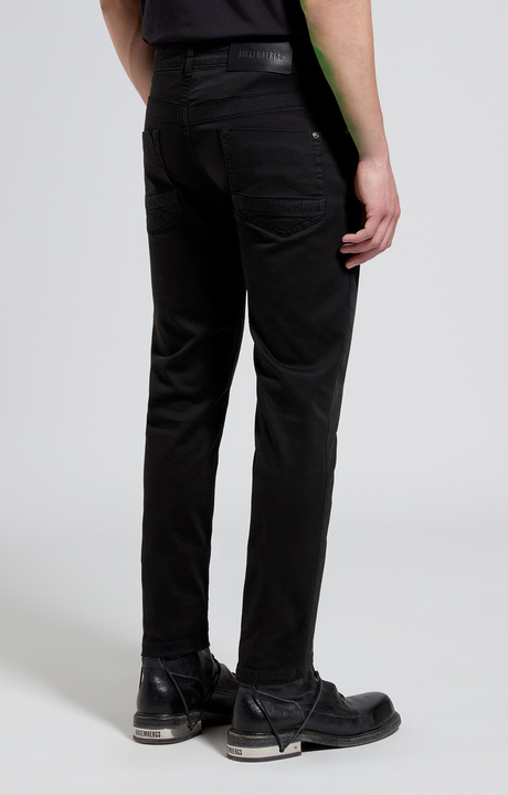 Men's slim fit 5-pocket pants, BLACK, hi-res-1