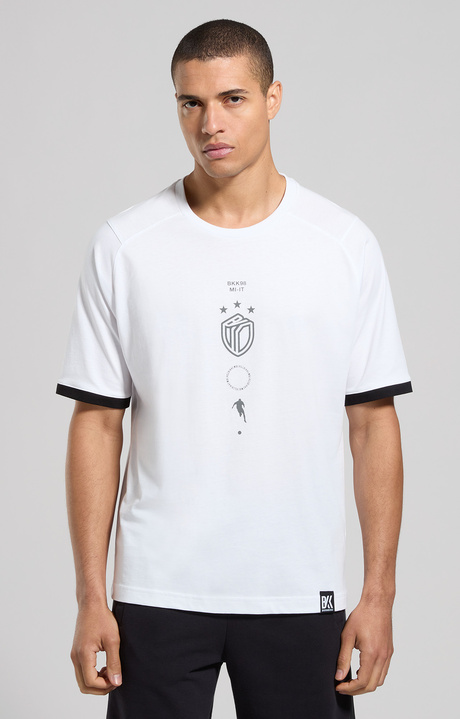 Oversize men's athletic T-shirt, WHITE, hi-res-1