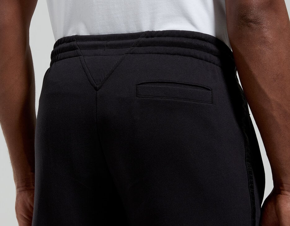 Men's drop-crotch sweatpants, BLACK Men's drop-crotch sweatpants, BLACK, hi-res-1