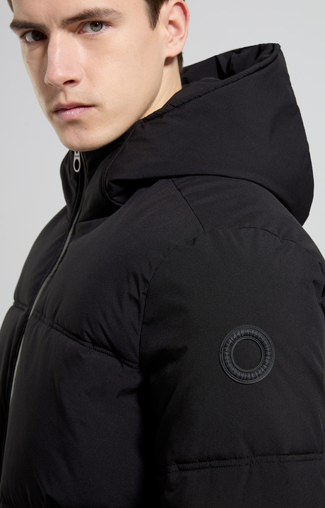 Men's hooded bomber, METEORITE BLACK, hi-res-1