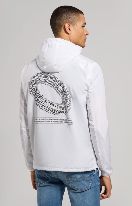 Printed men's jacket, WHITE Printed men's jacket, WHITE, hi-res-1