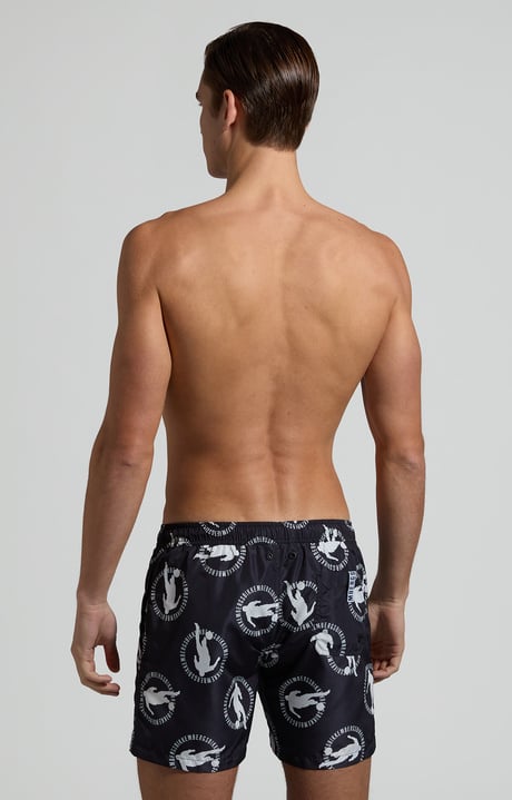 Men's swim shorts - stowable, BLACK Men's swim shorts - stowable, BLACK, hi-res-1