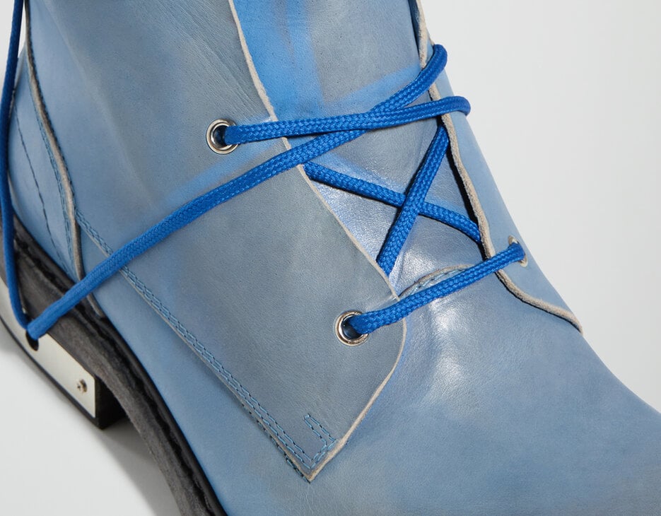 Met hole men's lace up boots, COBALTO Met hole men's lace up boots, COBALTO, hi-res-1