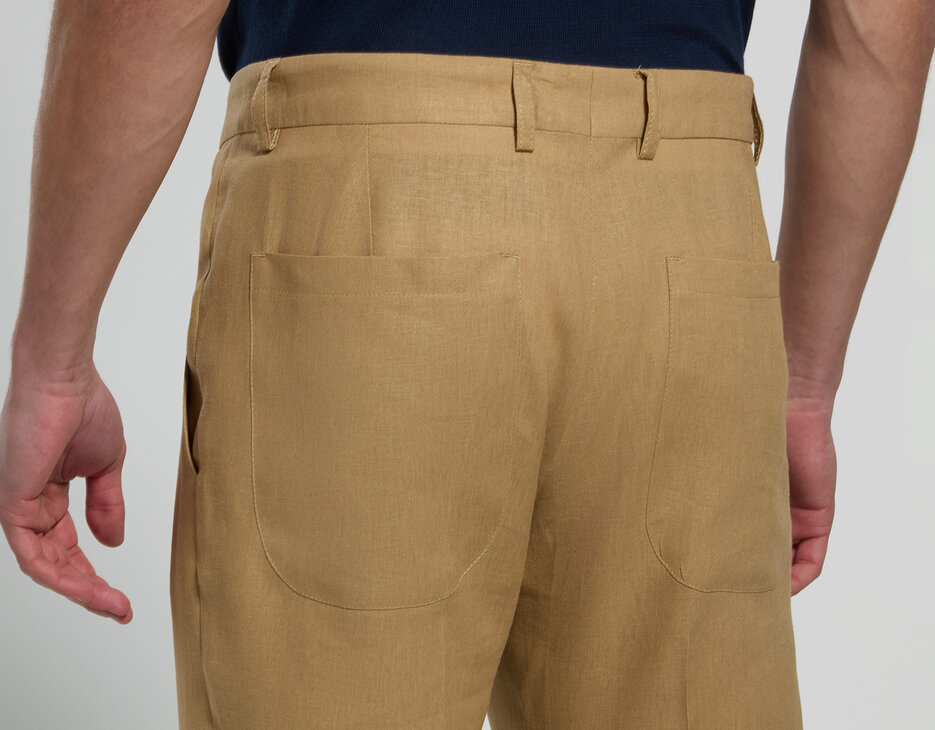 Men's linen and viscose pants, SILVER FERN, hi-res-1