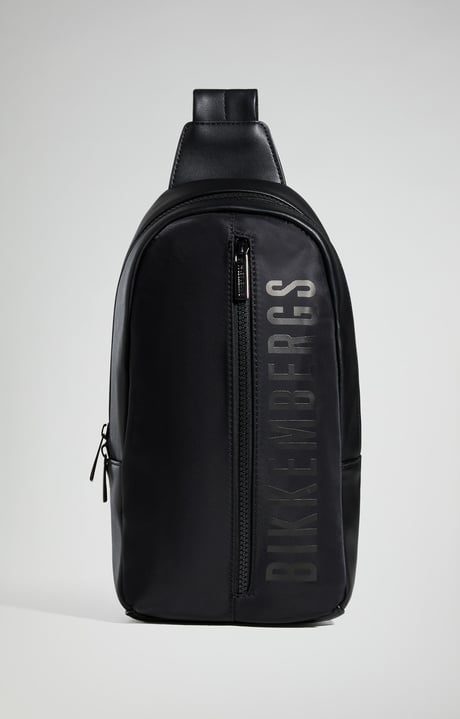 Men's single-strap backpack – Carl, BLACK Men's single-strap backpack – Carl, BLACK, hi-res-1