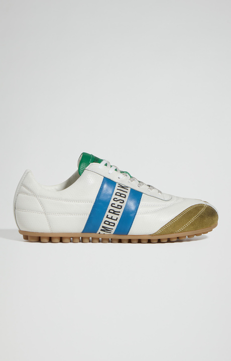 Men&rsquo;s Soccer sneakers with used finish, PALUDE/GREEN, hi-res-1