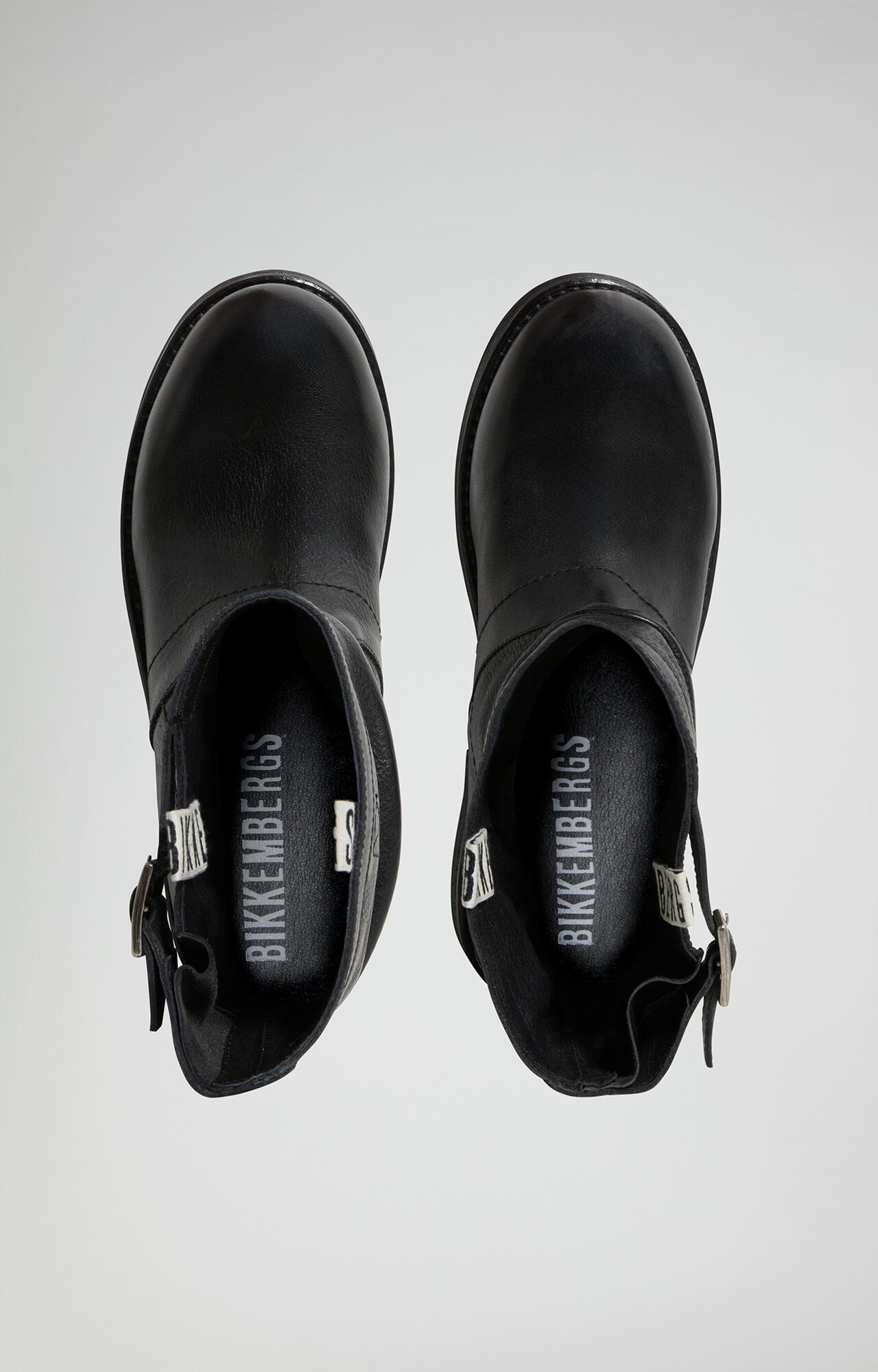 Women's Mid Cut Boots in Black Leather – Vintage | Bikkembergs