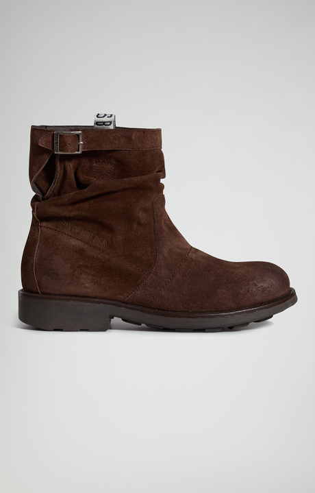 Men's Vintage M leather ankle boots, BROWN, hi-res-1