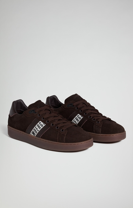 Men's Recoba M suede leather sneakers, EBANO, hi-res-1