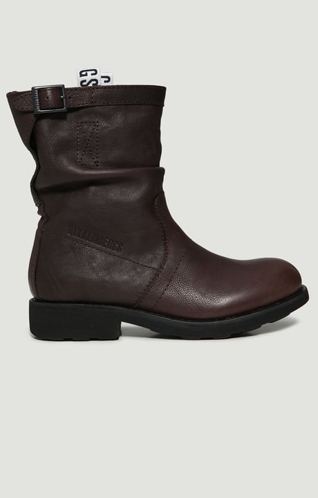 Women's biker boots, DARK BROWN Women's biker boots, DARK BROWN, hi-res-1