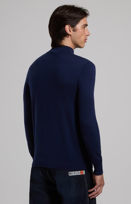 Men’s turtleneck with tonal logo, BLACK IRIS Men’s turtleneck with tonal logo, BLACK IRIS, hi-res-1