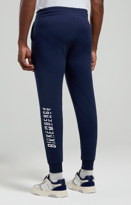 Embroidered men's joggers, BLACK IRIS, hi-res-1
