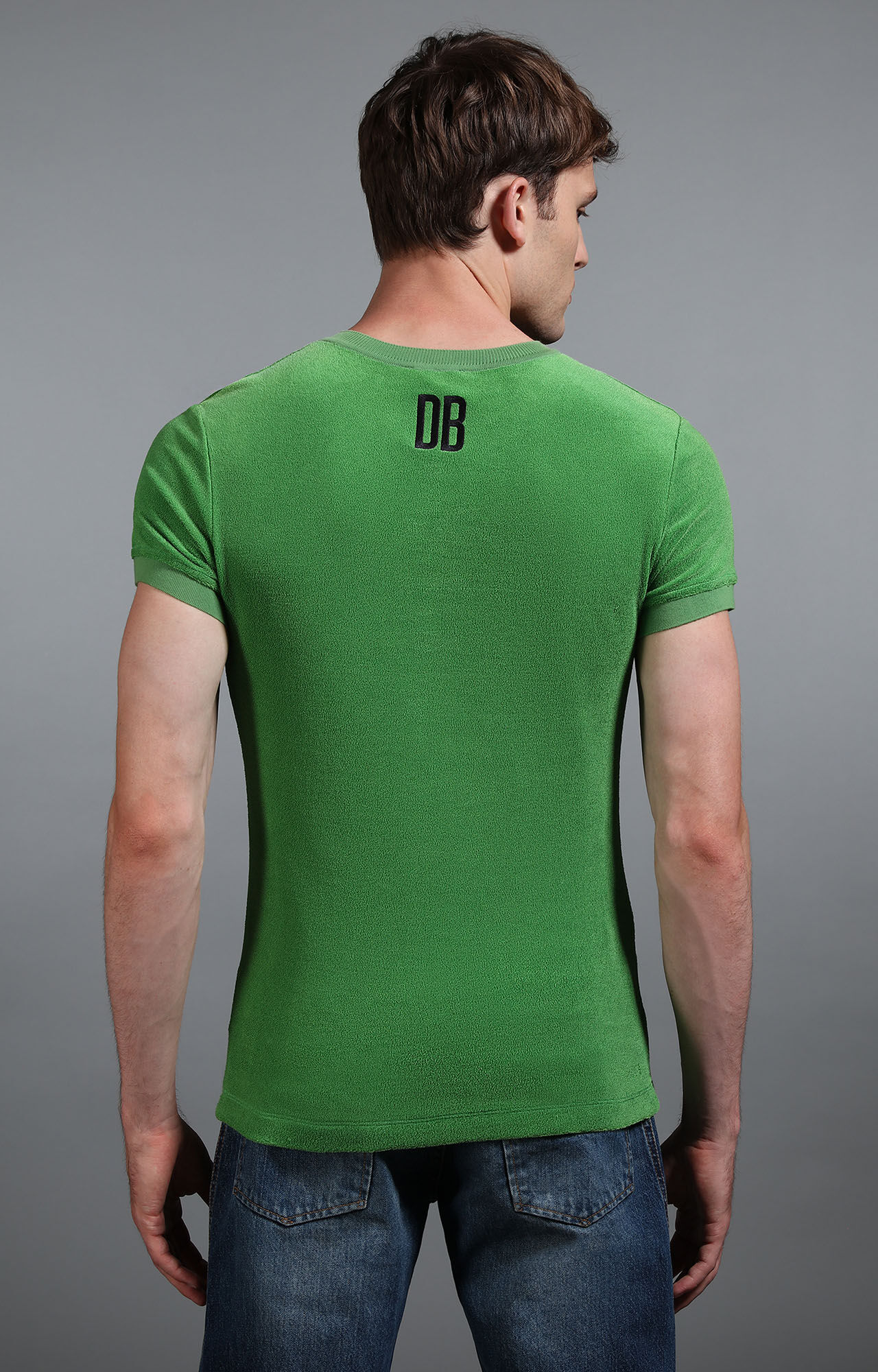 DIRK BIKKEMBERGS 半袖Tシャツ オリーブグリーン Men's Green green t-shirt in jersey | Bikkembergs