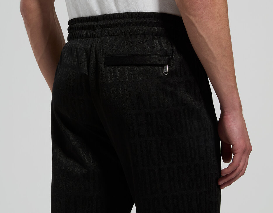 Men&rsquo;s jacquard joggers, BLACK, hi-res-1