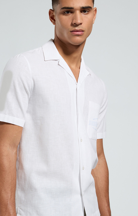 Men's bowling shirt, WHITE, hi-res-1
