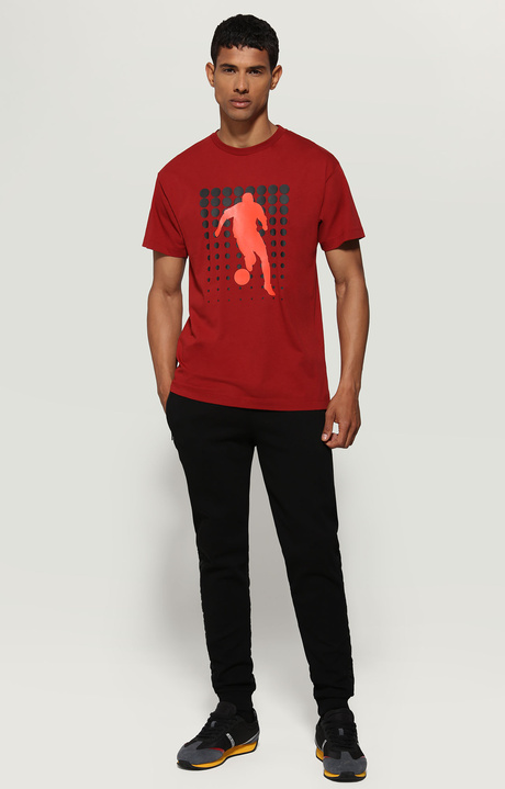 T-shirt uomo stampata, RED, hi-res-1