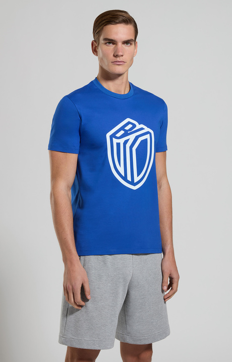 Slim fit men's T-shirt, MAZARINE BLUE, hi-res-1