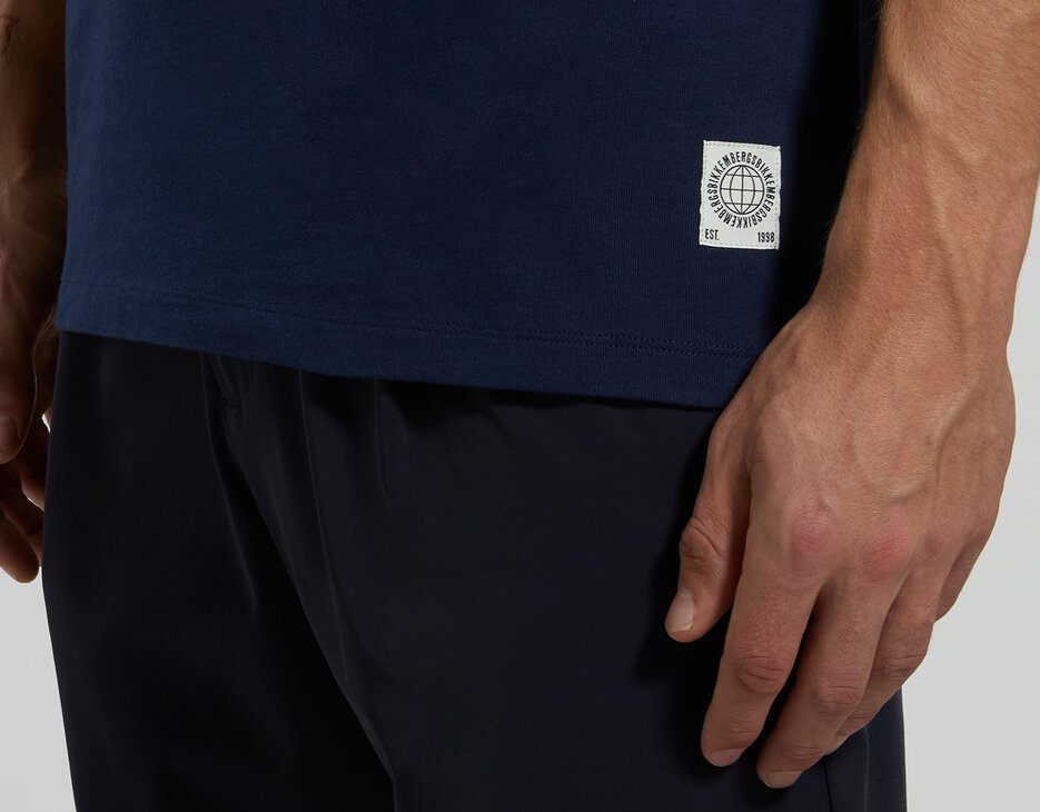 Men's ribbed-collar T-shirt, BLACK IRIS, hi-res-1