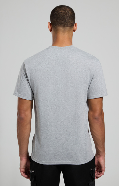Men's print T-shirt, GREY MELANGE MID/LIGH Men's print T-shirt, GREY MELANGE MID/LIGH, hi-res-1