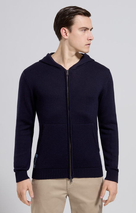 Men's contrast lettering pullover, DEEP WEEL, hi-res-1