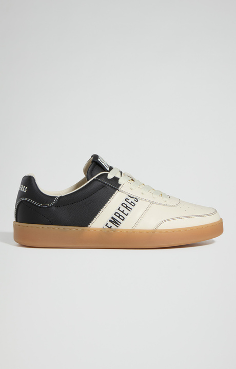 Men&rsquo;s Recoba color-block sneakers, OFF WHITE/BLACK, hi-res-1